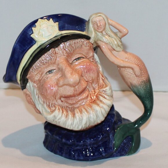 VTG Royal Doulton Dick Turpin 7-1/2" Toby Character Jug D6528 bandit horse 1959 - Picture 1 of 9